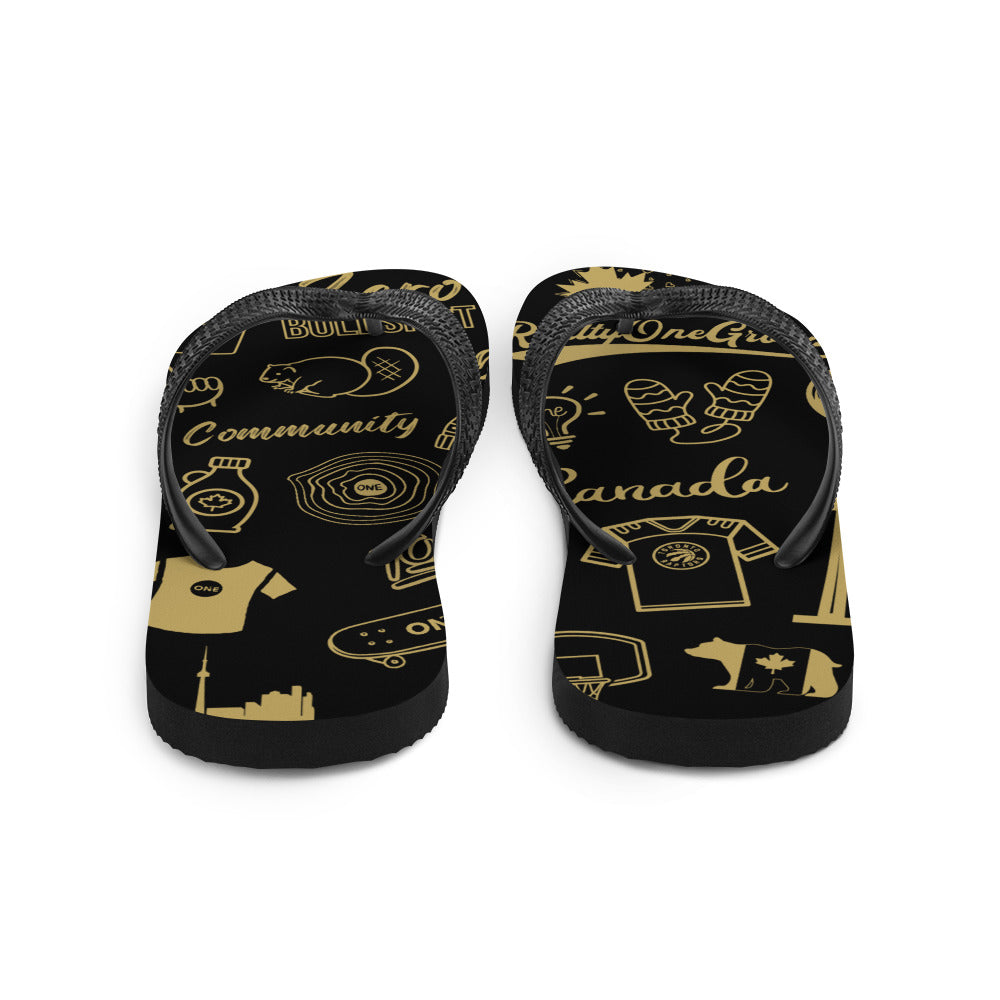 ONE Doodles Flip Flops