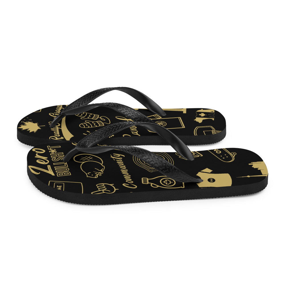 ONE Doodles Flip Flops