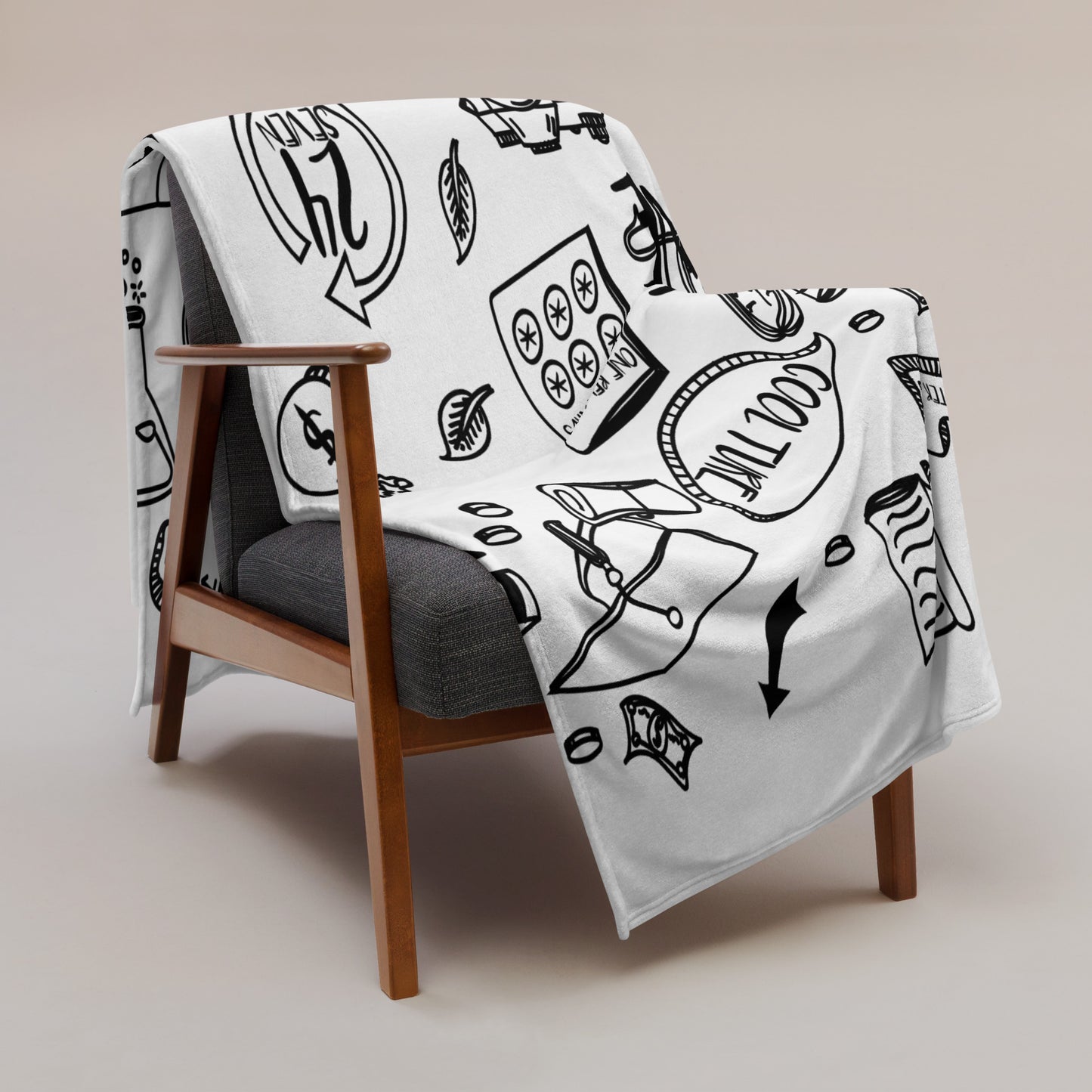 ONE Doodles Throw Blanket