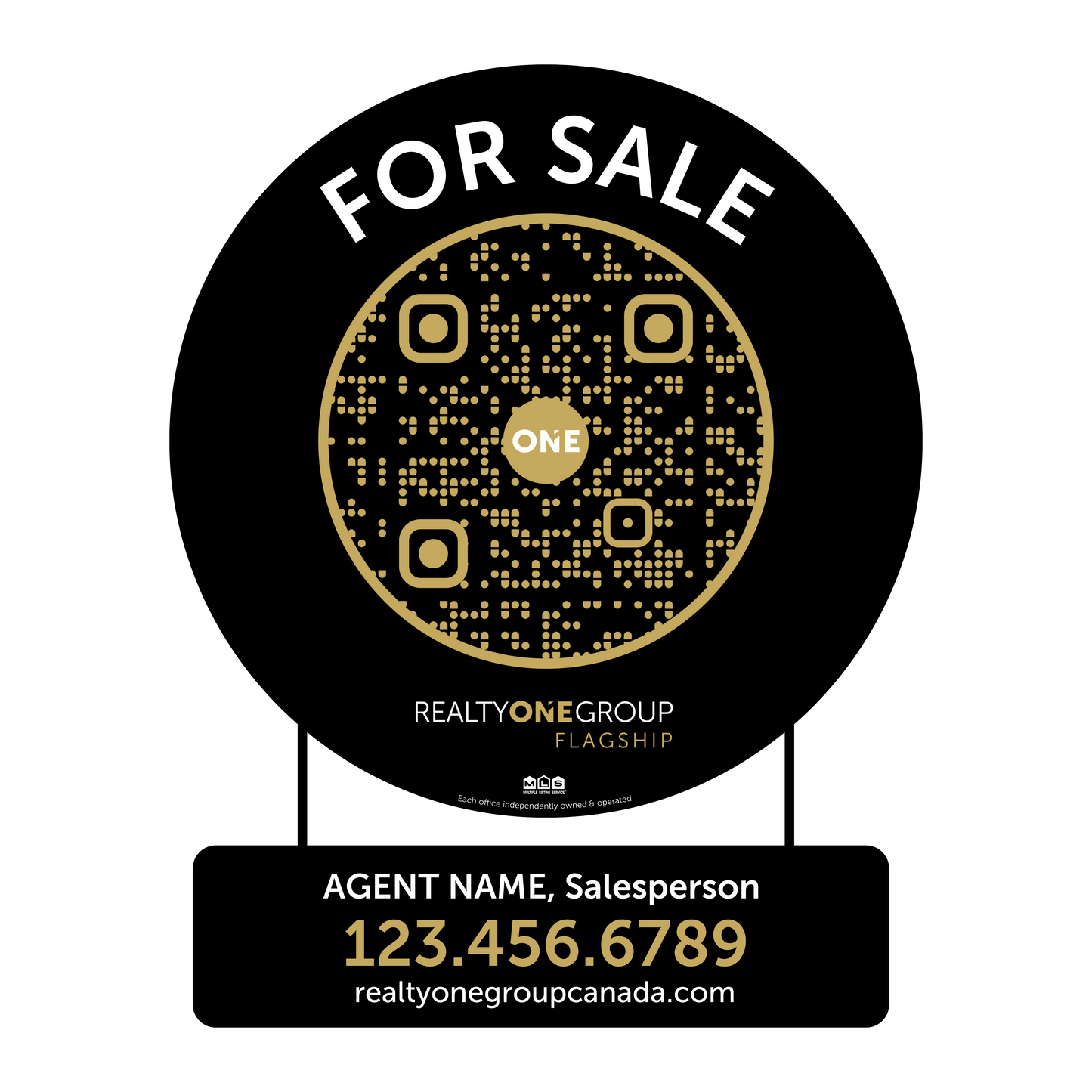 Black Round QR Edition