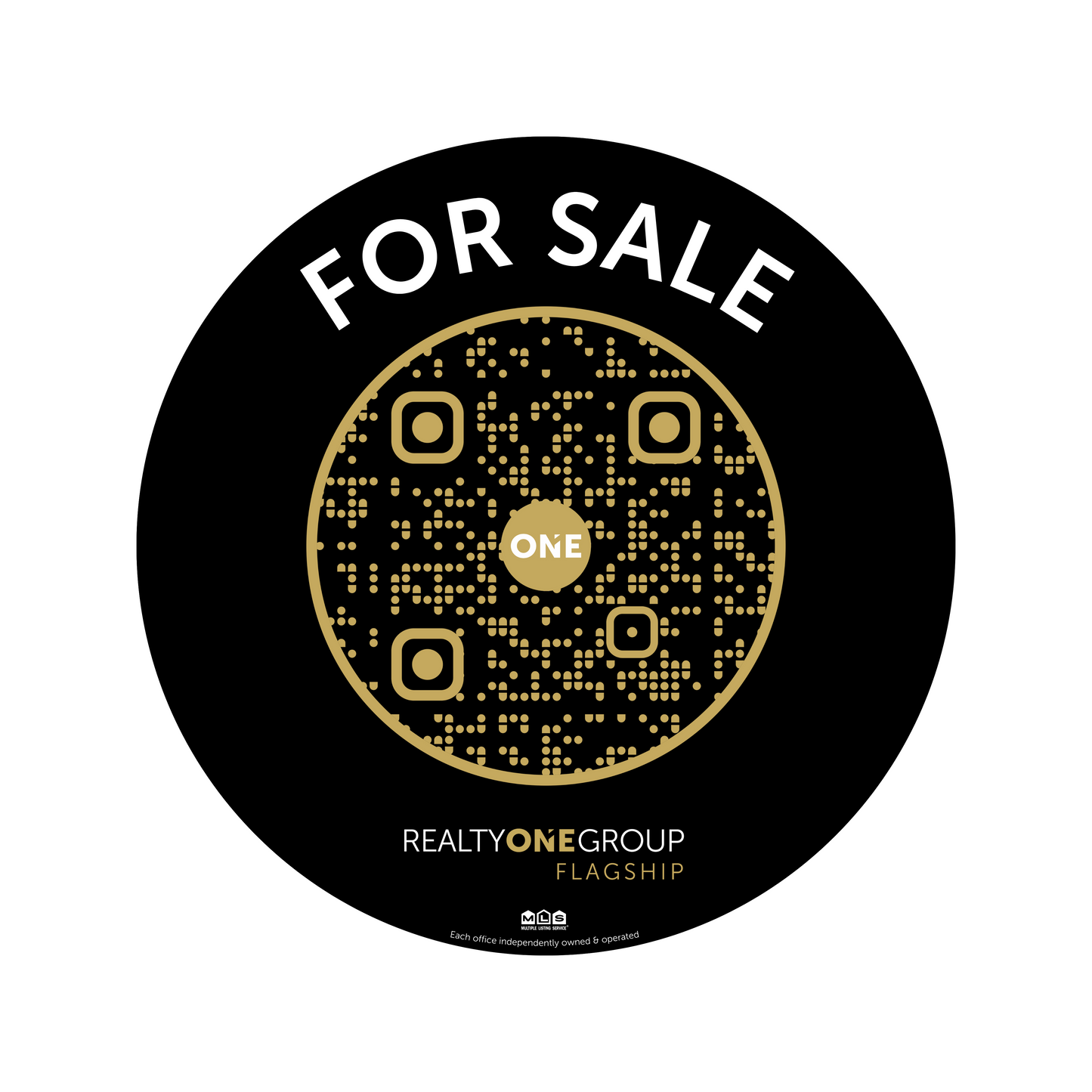 Black Round QR Edition