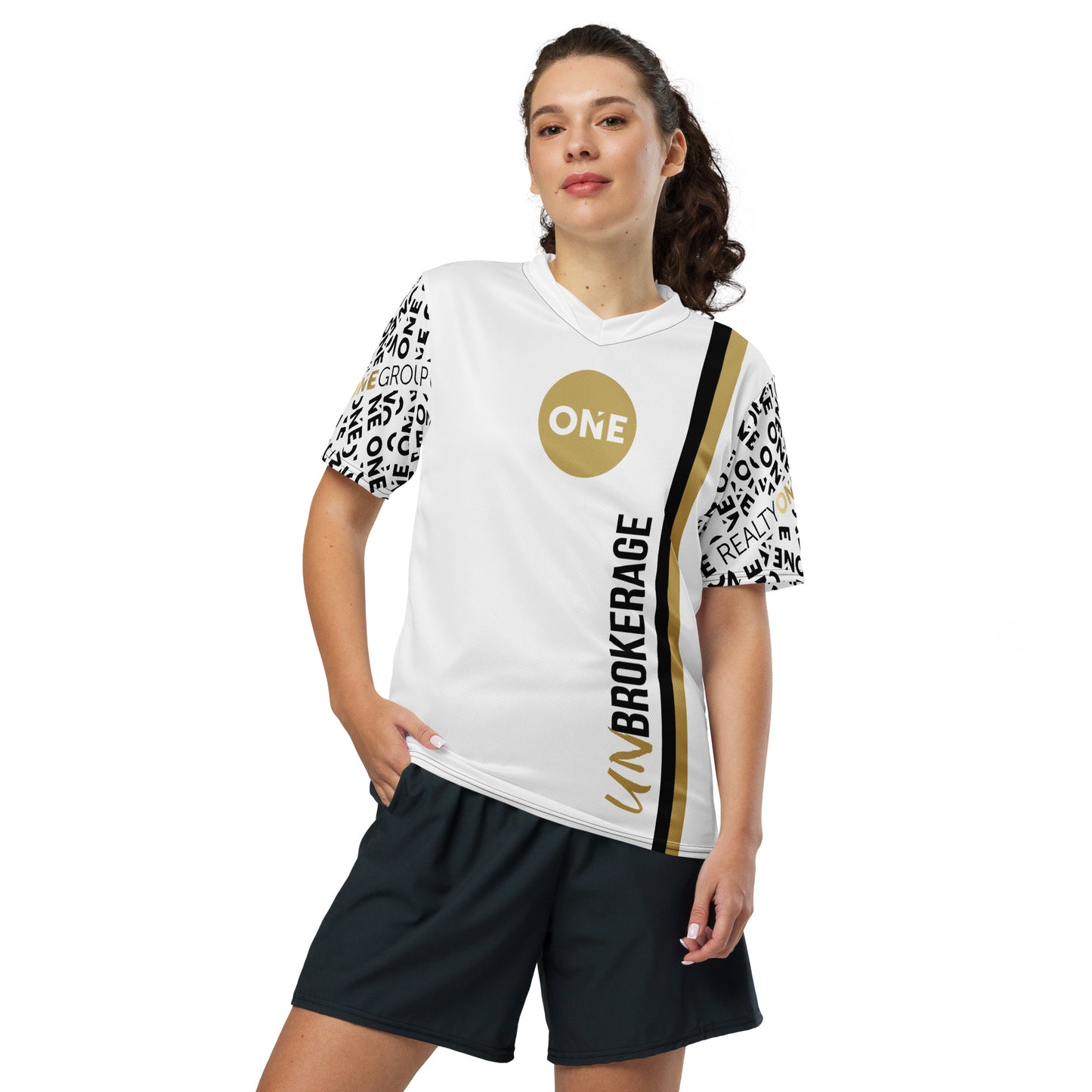 ONE Unisex Sports Jersey - White