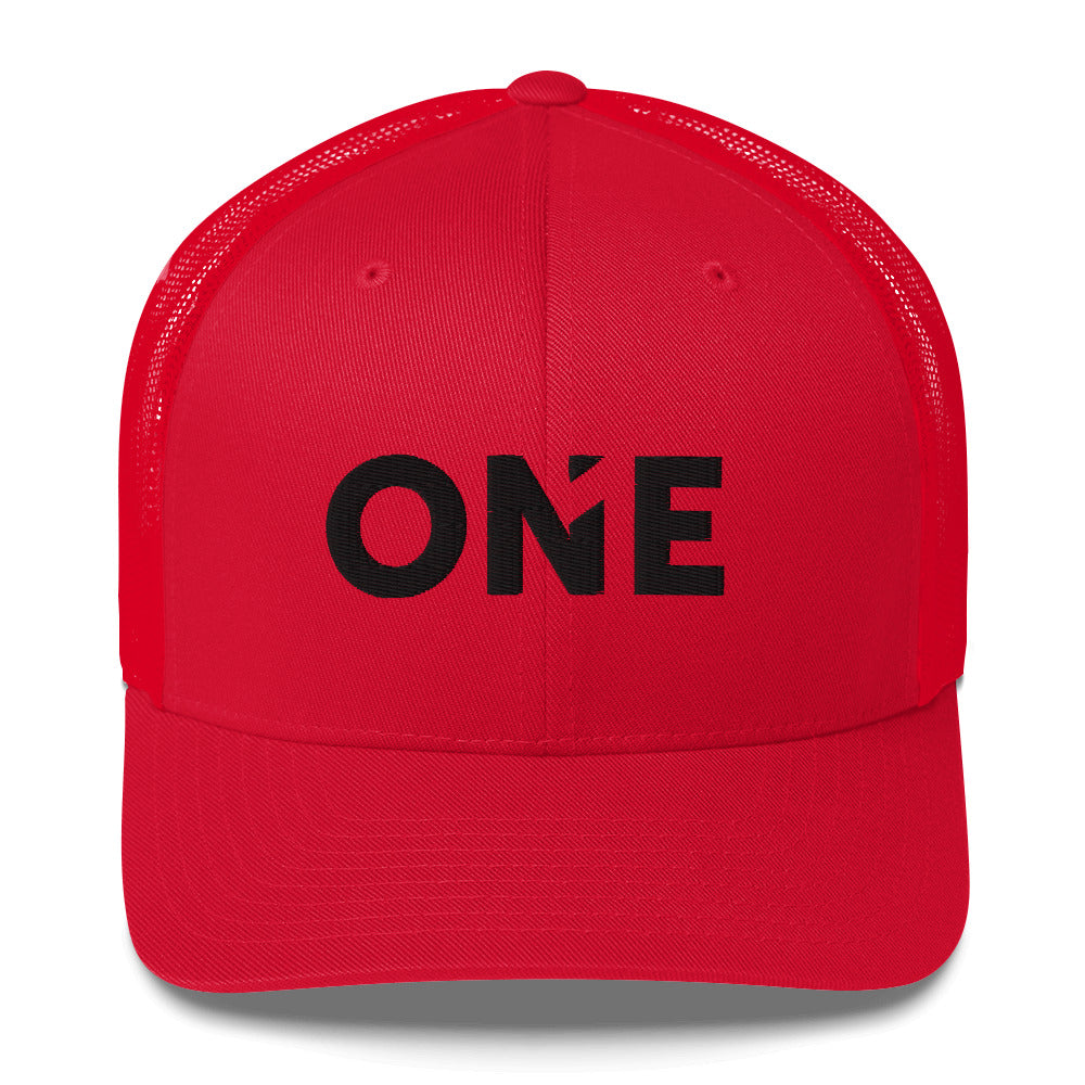 ONE Trucker Cap (3D Puff Embroidery)