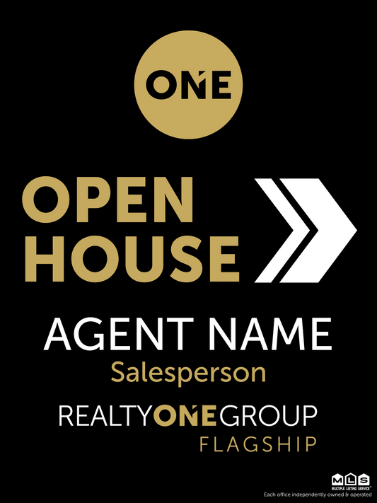 ONE Open House Sign