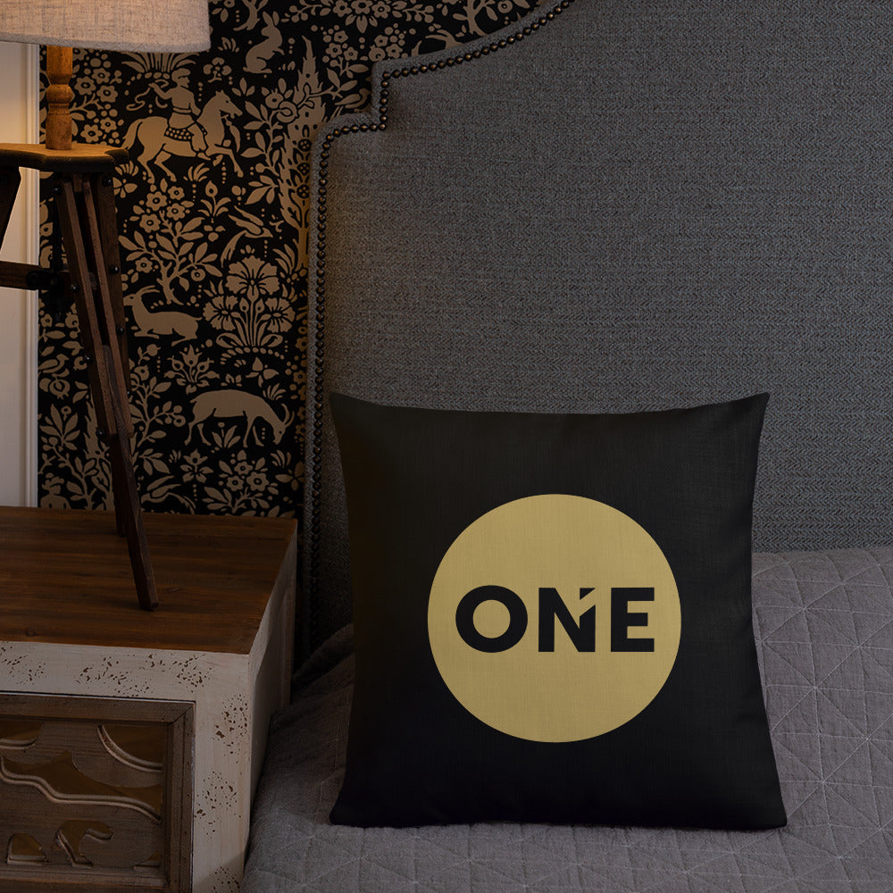 ONE Coin & Doodles Pillow