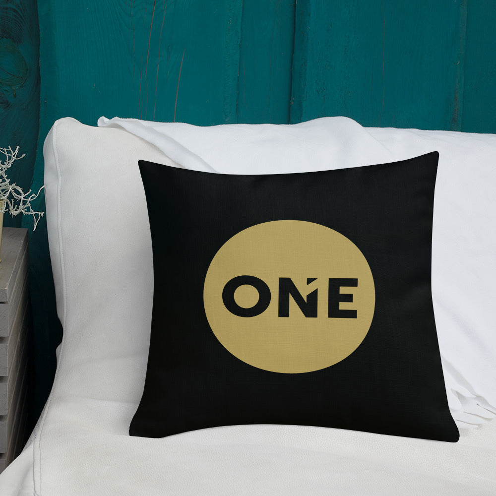 ONE Coin & Doodles Pillow