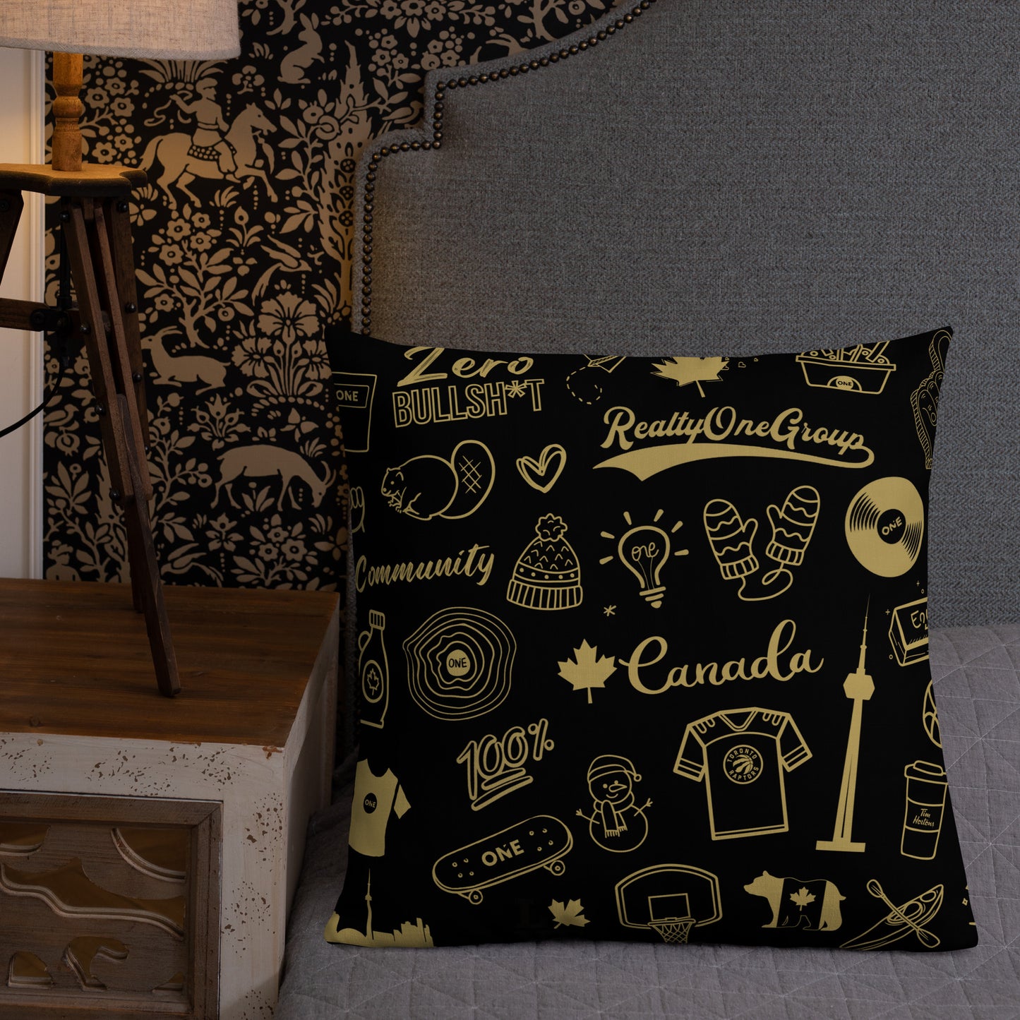 ONE Coin & Doodles Pillow