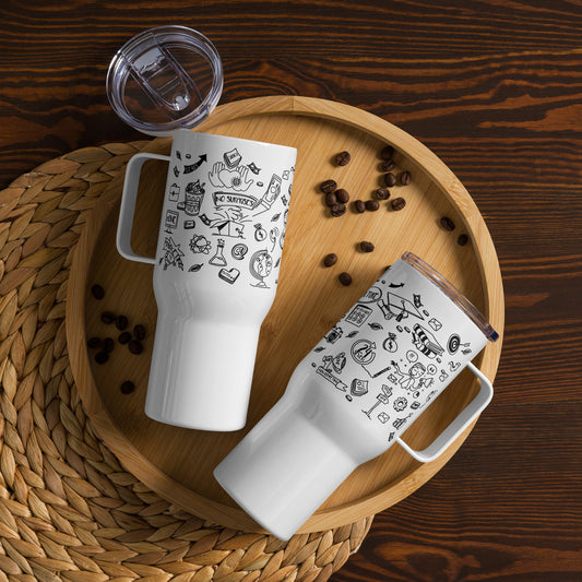 ONE Doodles Travel Mug with Handle