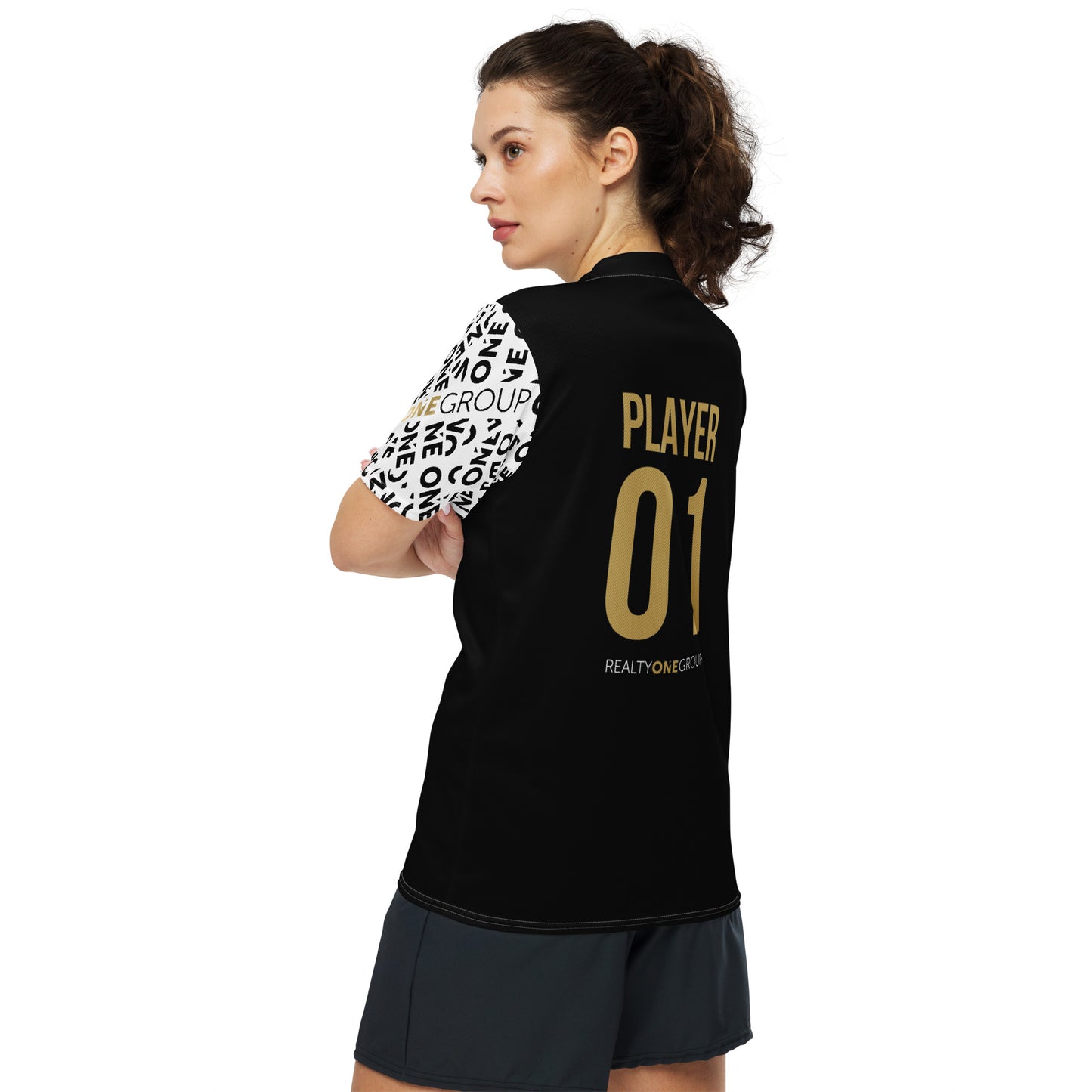 ONE Unisex Sports Jersey - Black