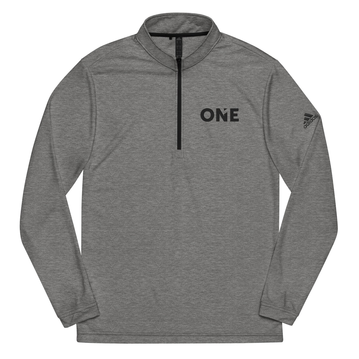 ONE Unisex Adidas Quarter Zip Pullover (Black Logotype)