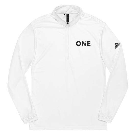 ONE Unisex Adidas Quarter Zip Pullover (Black Logotype)